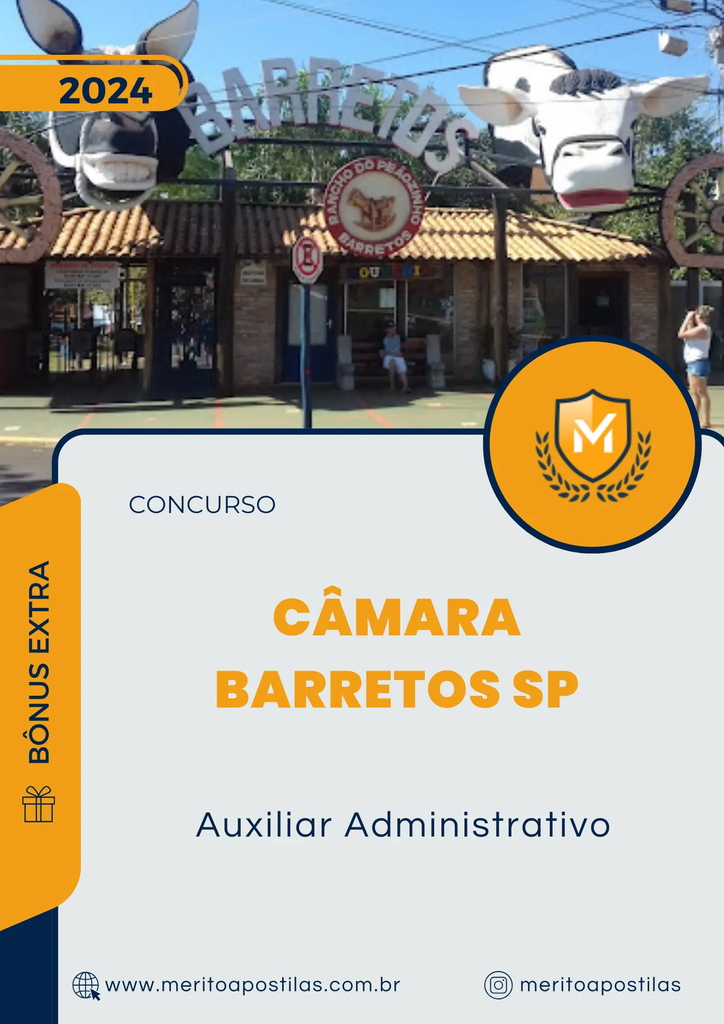 Apostila Auxiliar Administrativo Concurso Câmara Barretos SP 2025