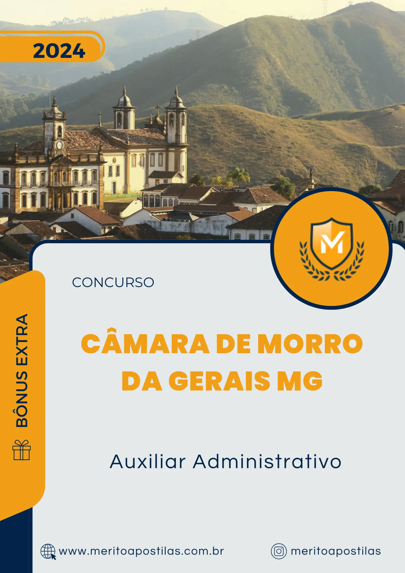 Apostila Auxiliar Administrativo Câmara de Morro da Gerais MG 2024