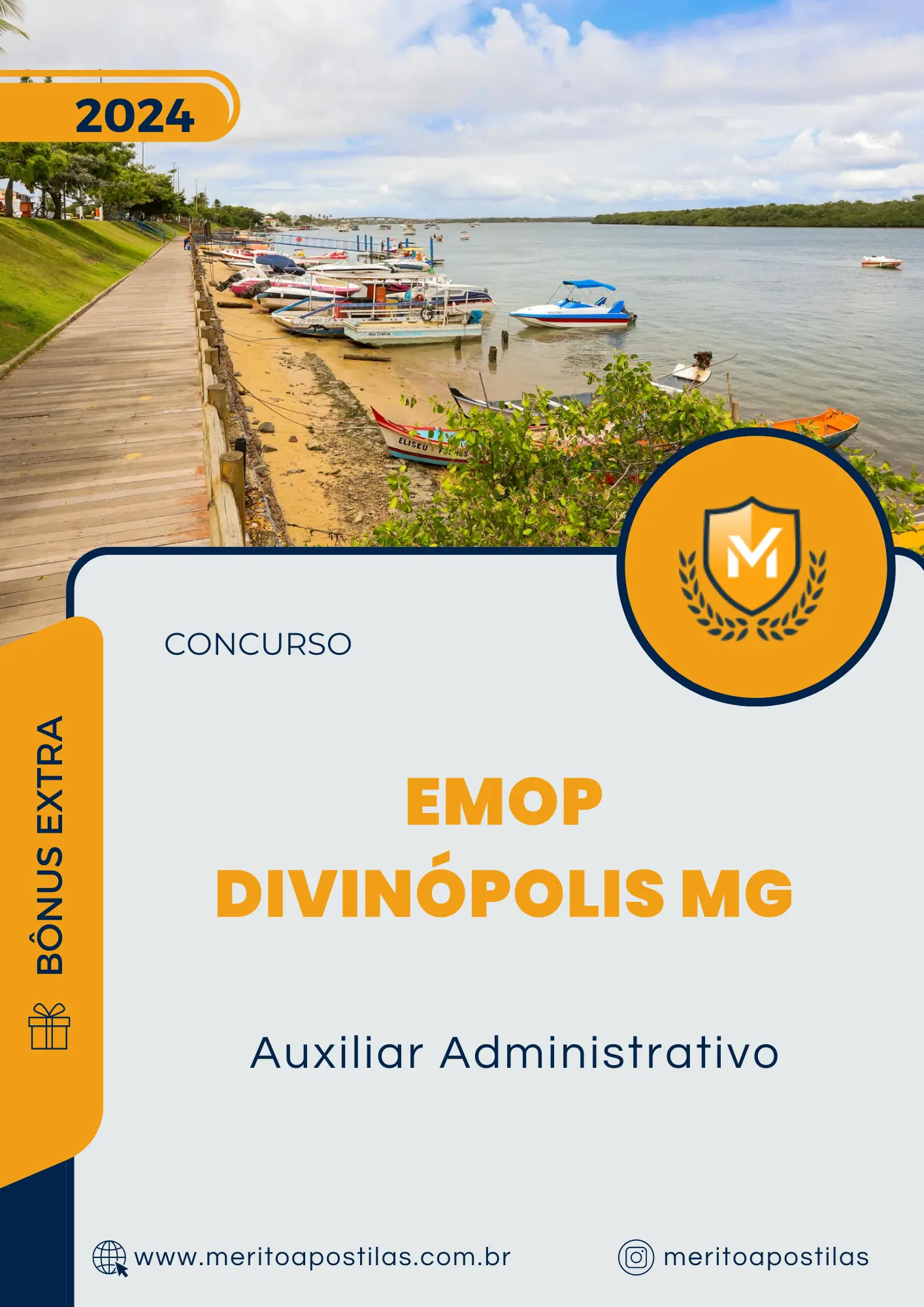 Apostila Auxiliar Administrativo Concurso EMOP Divinópolis MG 2025