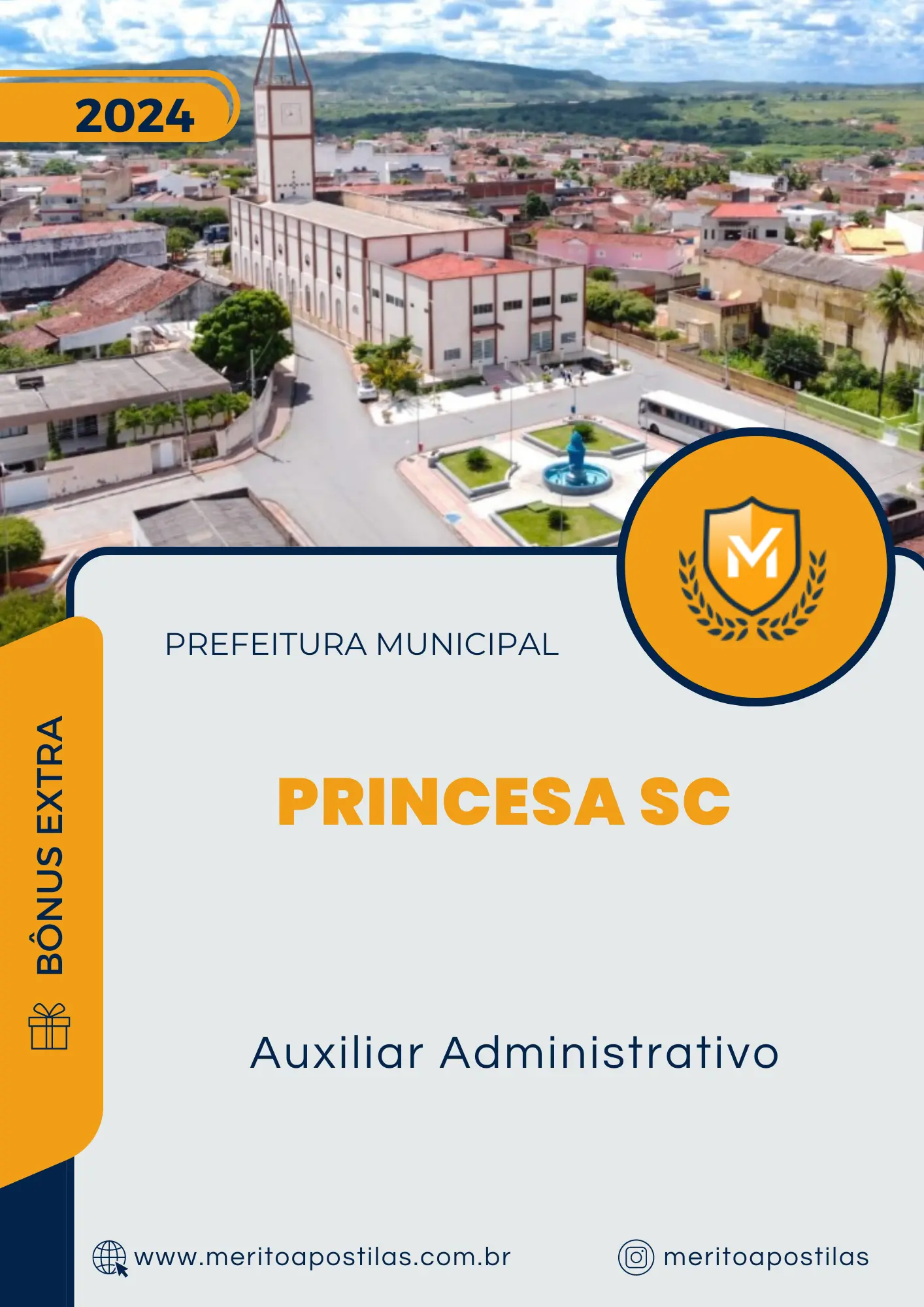 Apostila Auxiliar Administrativo Prefeitura de Princesa SC 2024