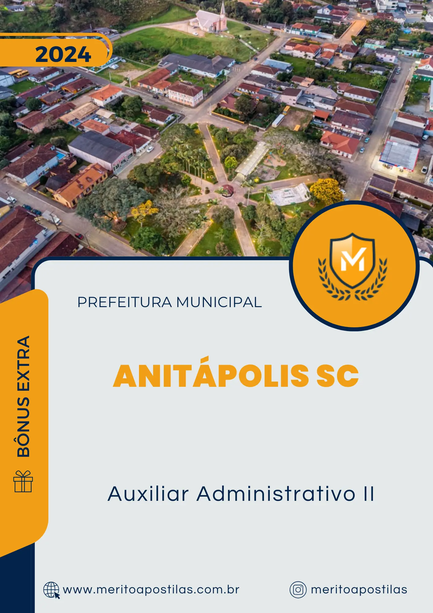 Apostila Auxiliar Administrativo II Prefeitura de Anitápolis SC 2024