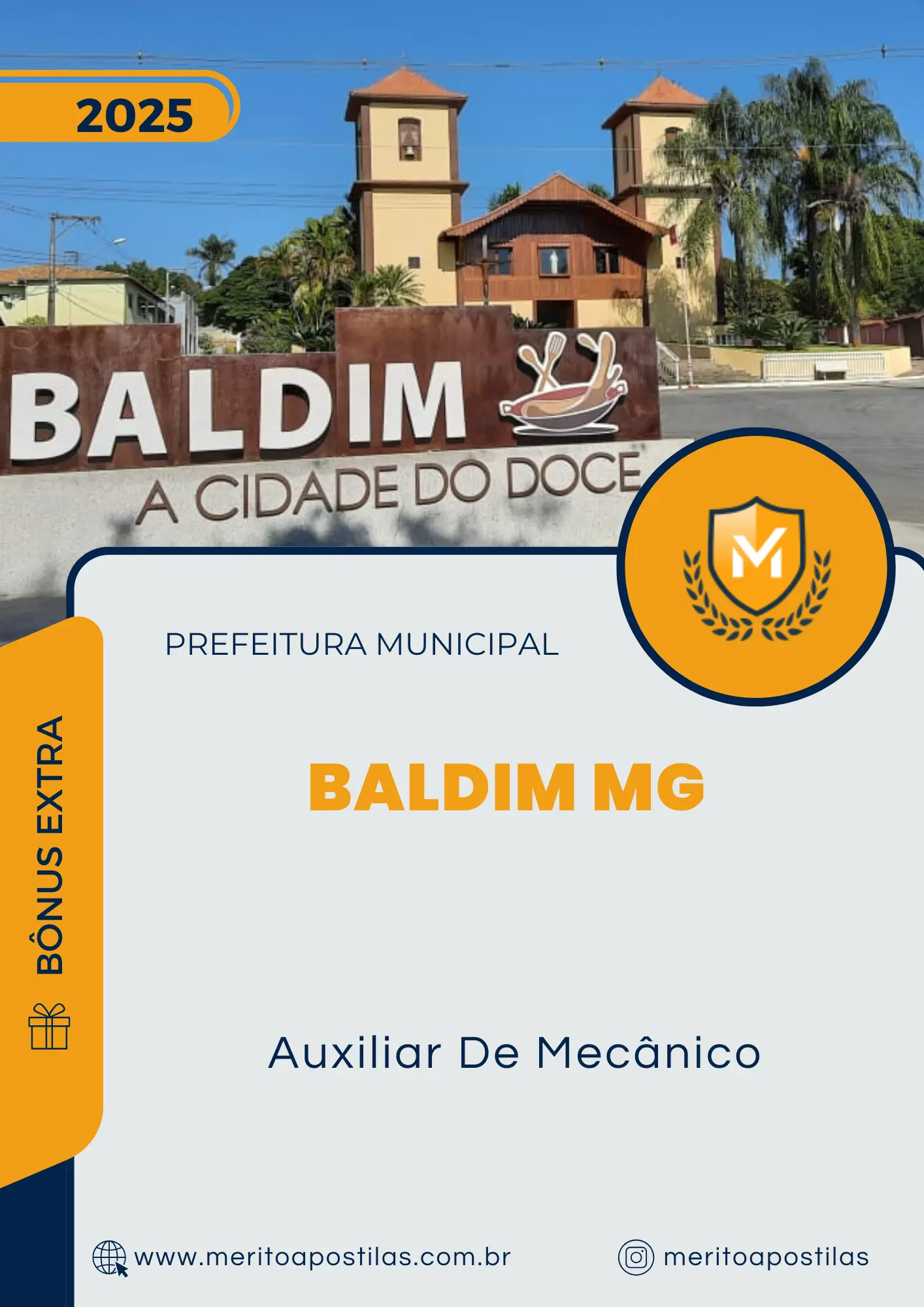 Apostila Auxiliar De Mecânico Prefeitura de Baldim MG 2025