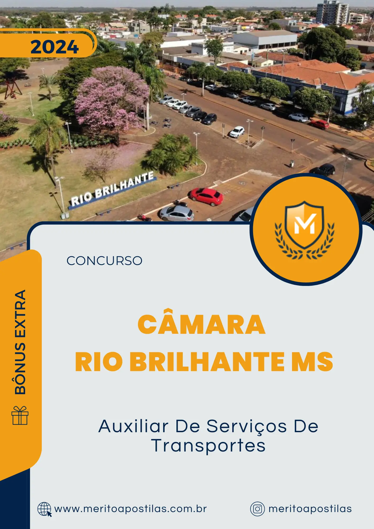 Apostila Auxiliar De Serviços De Transportes Concurso Câmara Rio Brilhante MS 2024