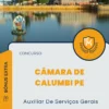 Apostila Auxiliar De Serviços Gerais Câmara de Calumbi PE 2024
