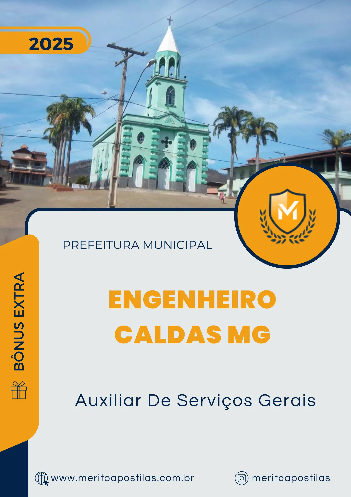 Apostila Auxiliar De Serviços Gerais Prefeitura de Engenheiro Caldas MG 2025