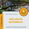 Apostila Auxiliar De Serviços Gerais Prefeitura De São Luís Do Quitunde Al 2024