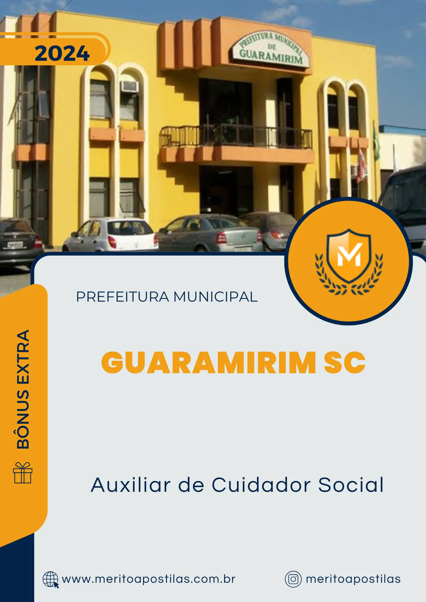 Apostila Auxiliar de Cuidador Social Prefeitura de Guaramirim SC 2024