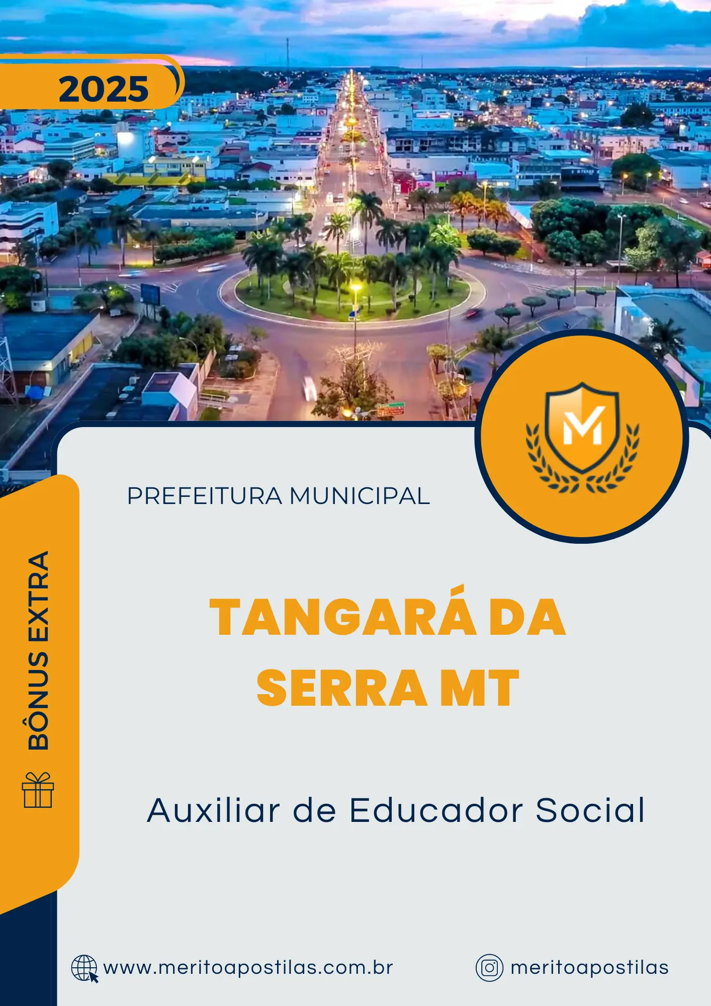 Apostila Auxiliar de Educador Social Prefeitura de Tangará da Serra MT 2024