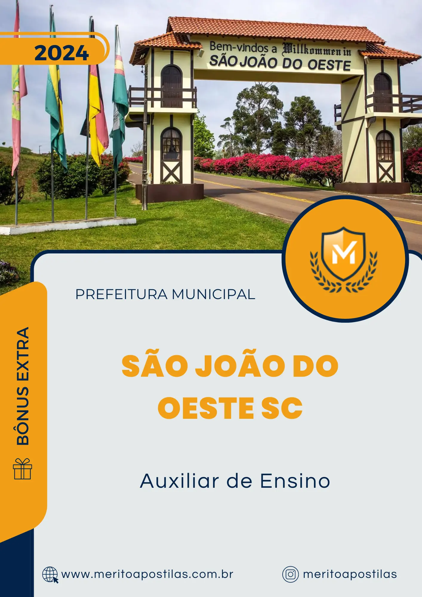 Apostila Auxiliar de Ensino Prefeitura de São João do Oeste SC 2024