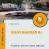 Apostila Auxiliar de Serviços Gerais Concurso Duas Barras RJ 2024