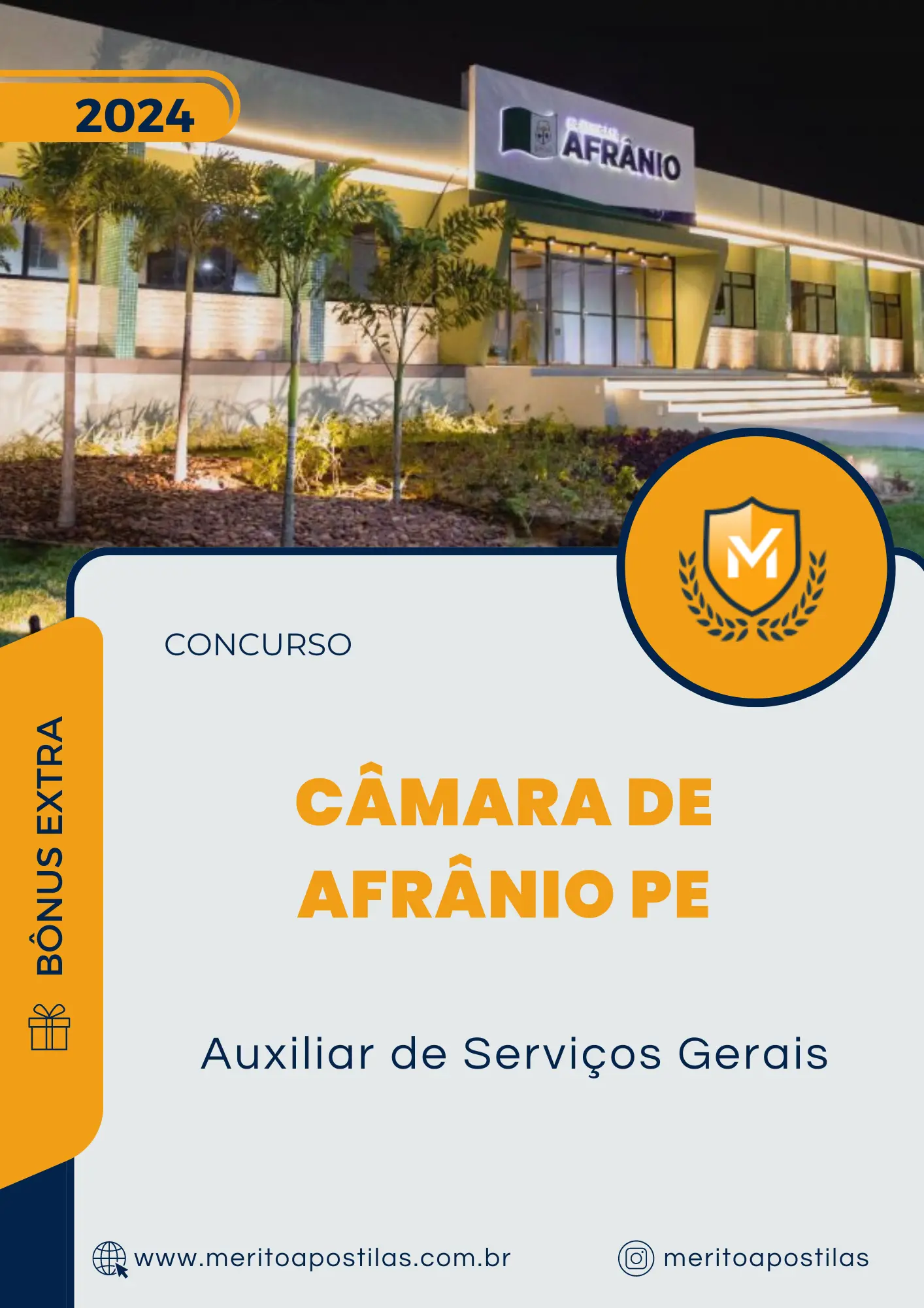 Apostila Auxiliar de Serviços Gerais Câmara de Afrânio PE 2024