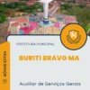 Apostila Auxiliar de Serviços Gerais Prefeitura de Buriti Bravo MA 2024