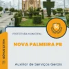 Apostila Auxiliar De Serviços Gerais Prefeitura de Nova Palmeira PB 2024
