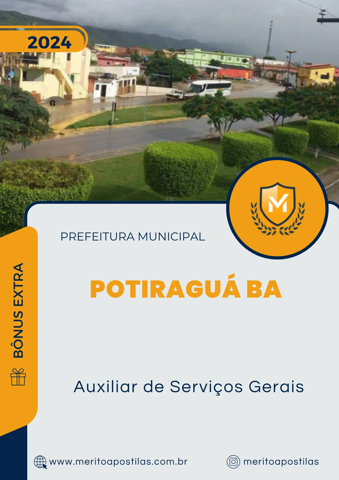 Apostila Auxiliar de Serviços Gerais Prefeitura de Potiraguá BA 2024