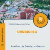 Apostila Auxiliar de Serviços Gerais Prefeitura de Urubici SC 2025