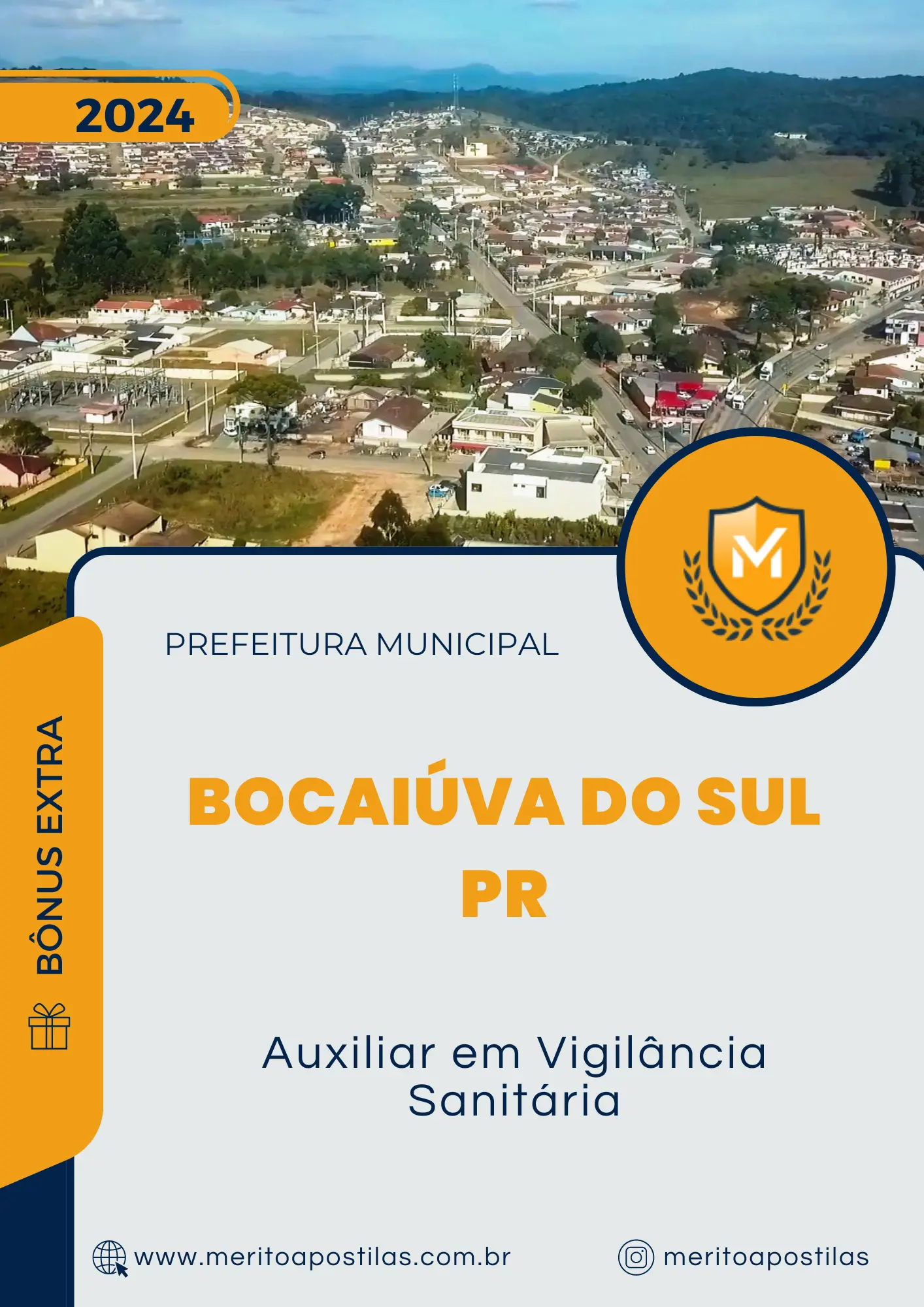 Apostila Auxiliar em Vigilância Sanitária Prefeitura de Bocaiúva do Sul PR 2024