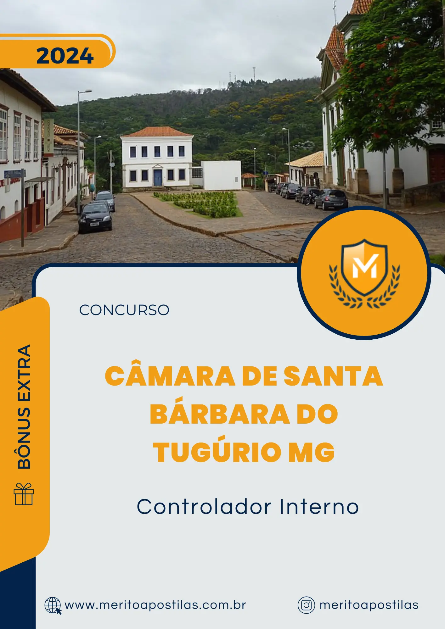 Apostila Controlador Interno Concurso da Câmara de Santa Bárbara do Tugúrio MG 2025