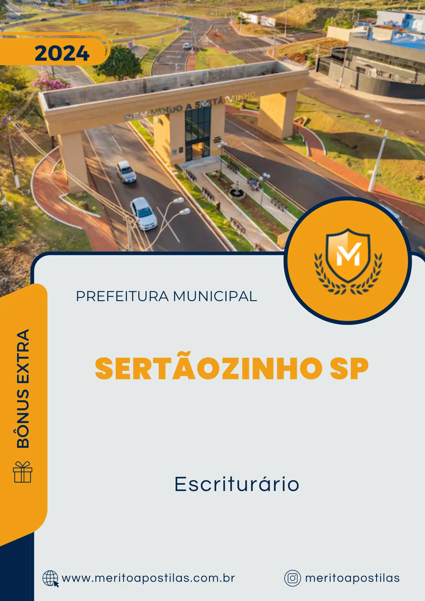 Apostila Escriturário Prefeitura de Sertãozinho SP 2024