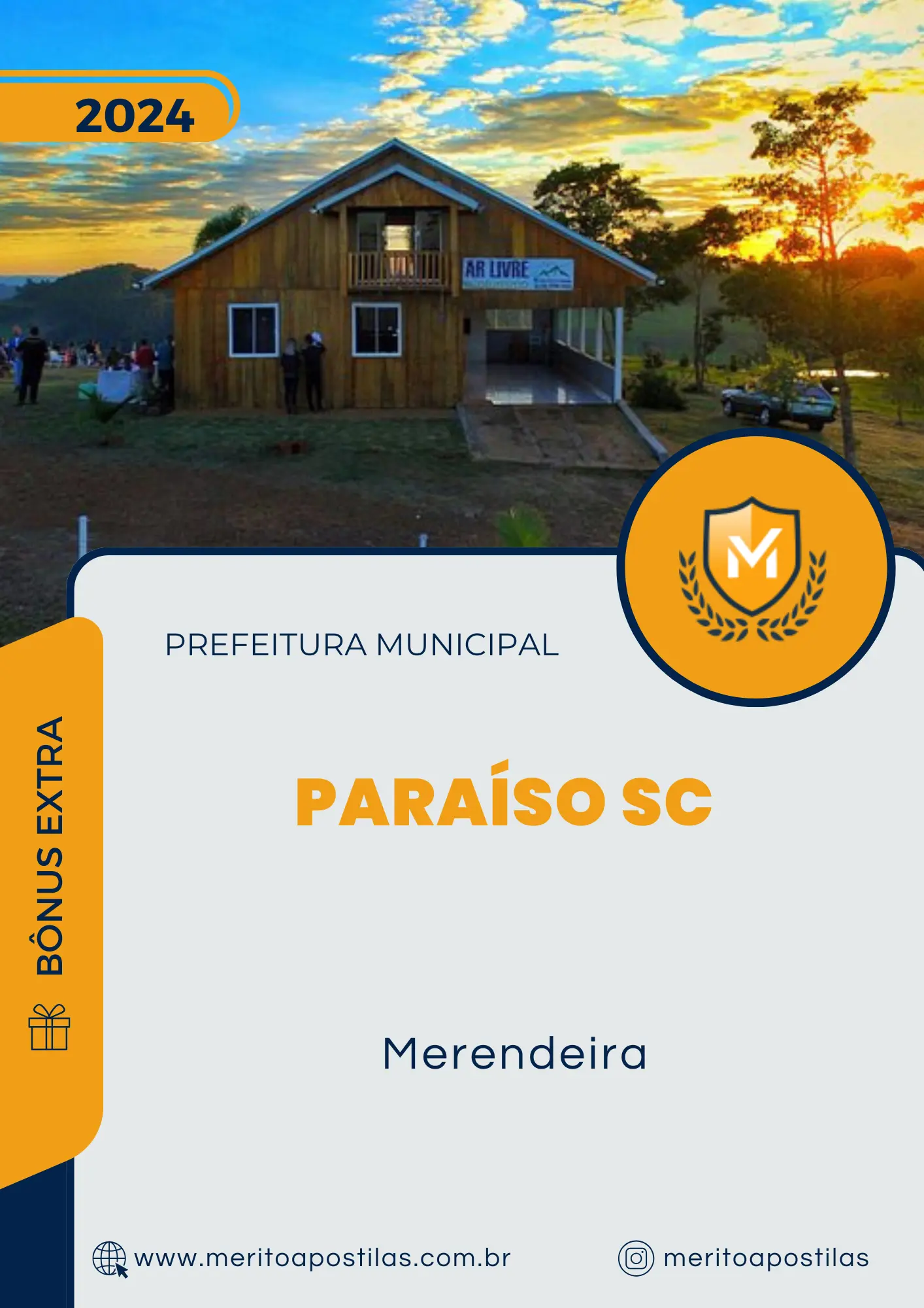 Apostila Merendeira Prefeitura de Paraíso SC 2024