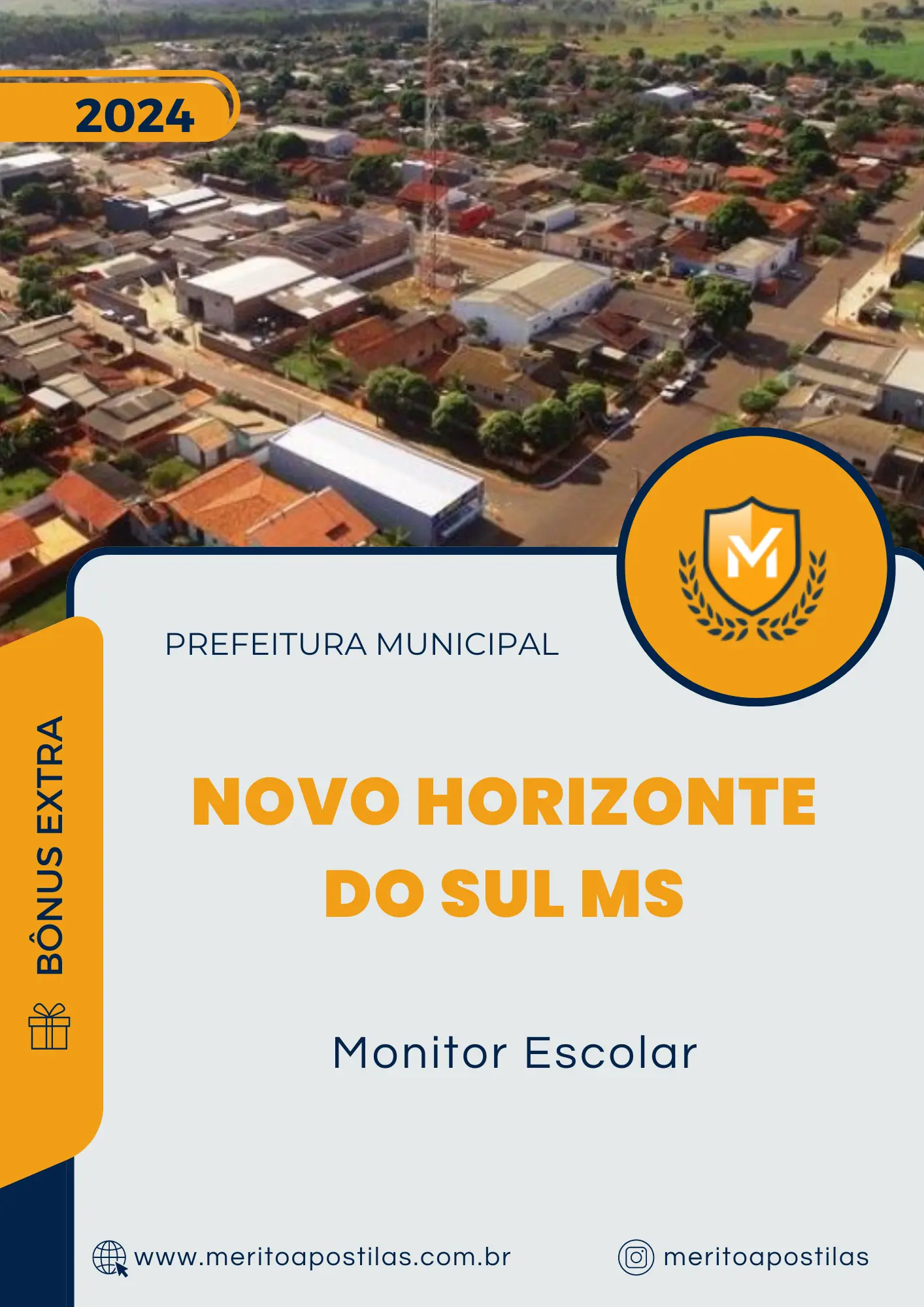 Apostila Monitor Escolar Prefeitura de Novo Horizonte do Sul MS