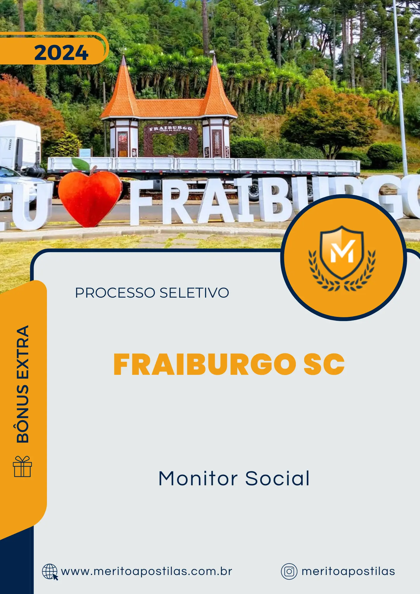 Apostila Monitor Social Processo Seletivo de Fraiburgo SC 2024