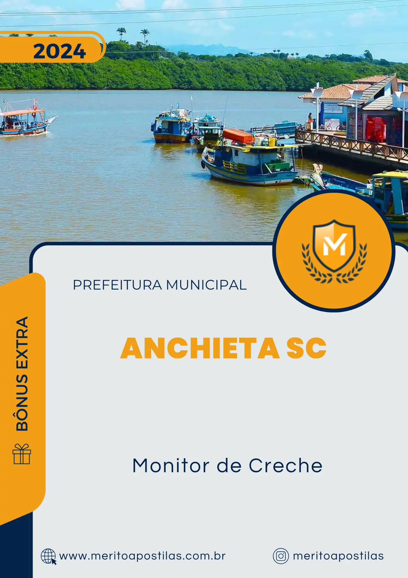 Apostila Monitor de Creche Prefeitura de Anchieta SC 2024