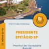 Apostila Monitor de Transporte Escolar Prefeitura de Presidente Epitácio SP 2024