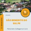 Apostila Motorista Categoria A e B Câmara de São Benedito do Sul PE 2024