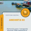 Apostila Motorista para Transporte Escolar CNH categoria D Prefeitura de Anchieta SC 2024
