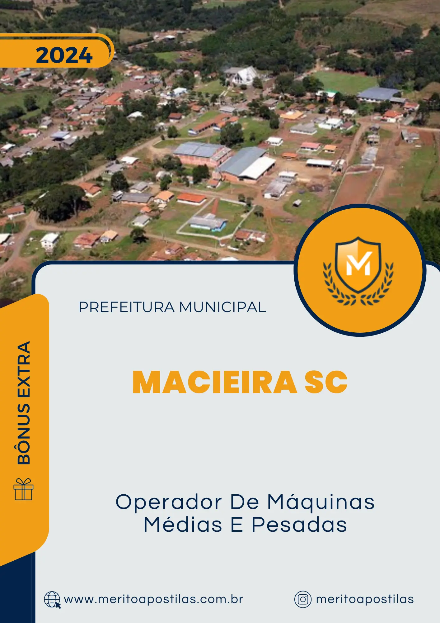 Apostila Operador De Máquinas Médias E Pesadas Prefeitura de Macieira SC 2024