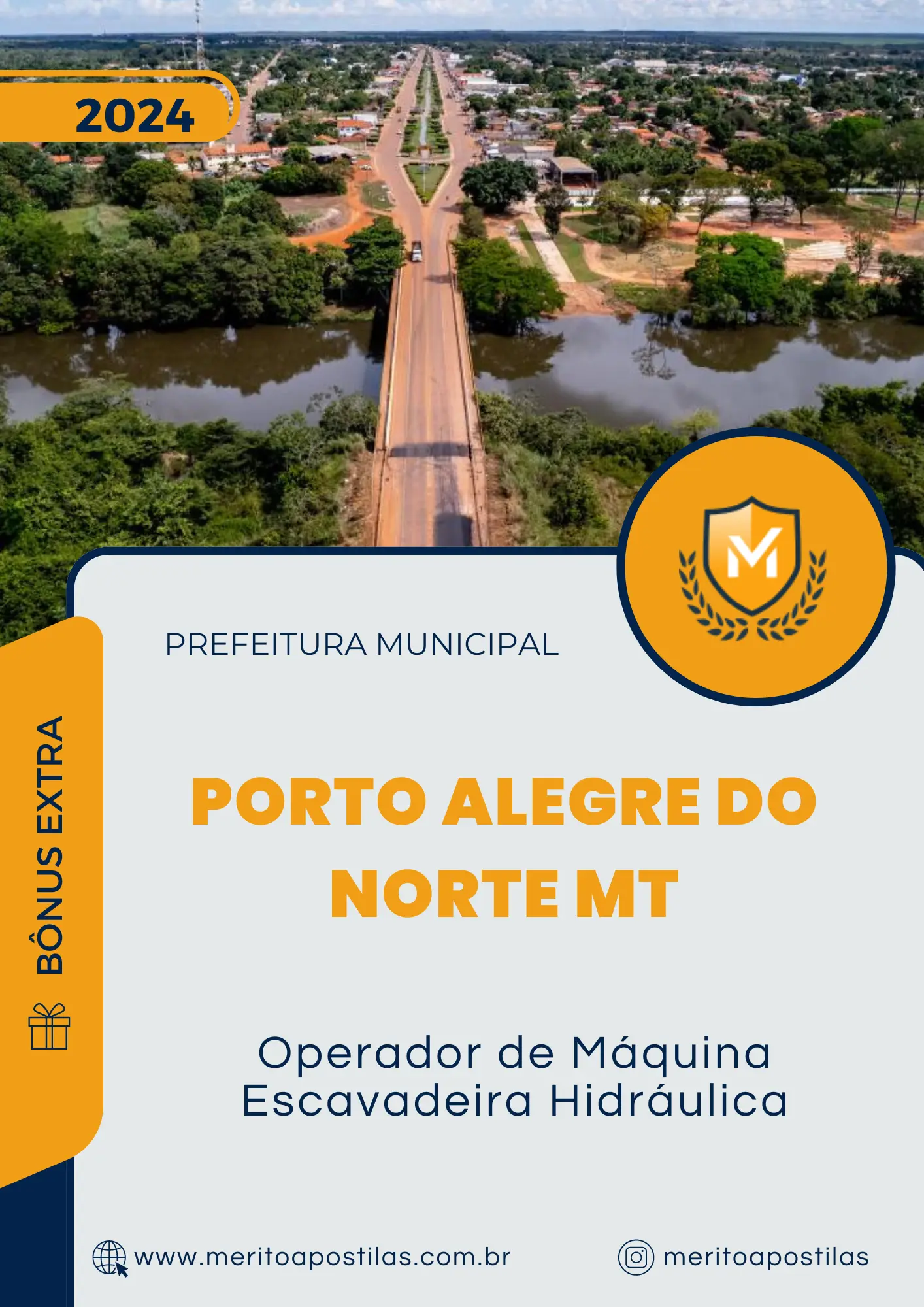 Apostila Operador de Máquina Escavadeira Hidráulica Prefeitura de Porto Alegre do Norte MT 2024