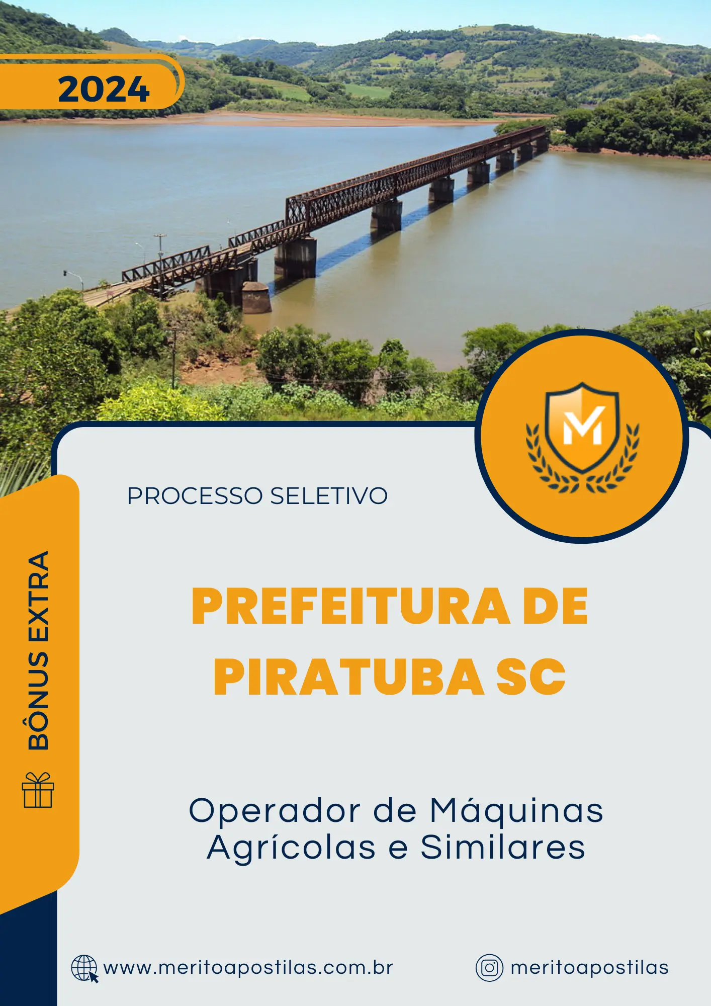 Apostila Operador de Máquinas Agrícolas e Similares Processo Seletivo Prefeitura de Piratuba SC 2024