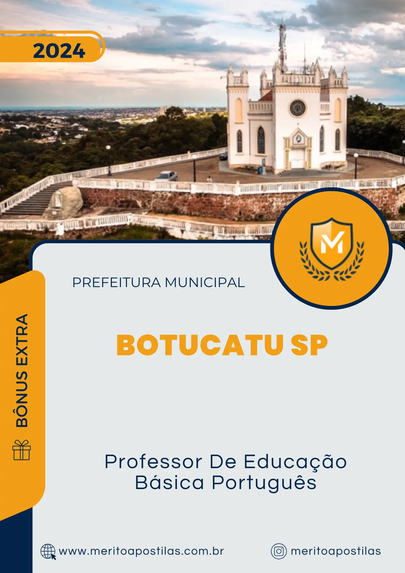 Apostila Professor De Educação Básica Português Prefeitura de Botucatu SP 2024