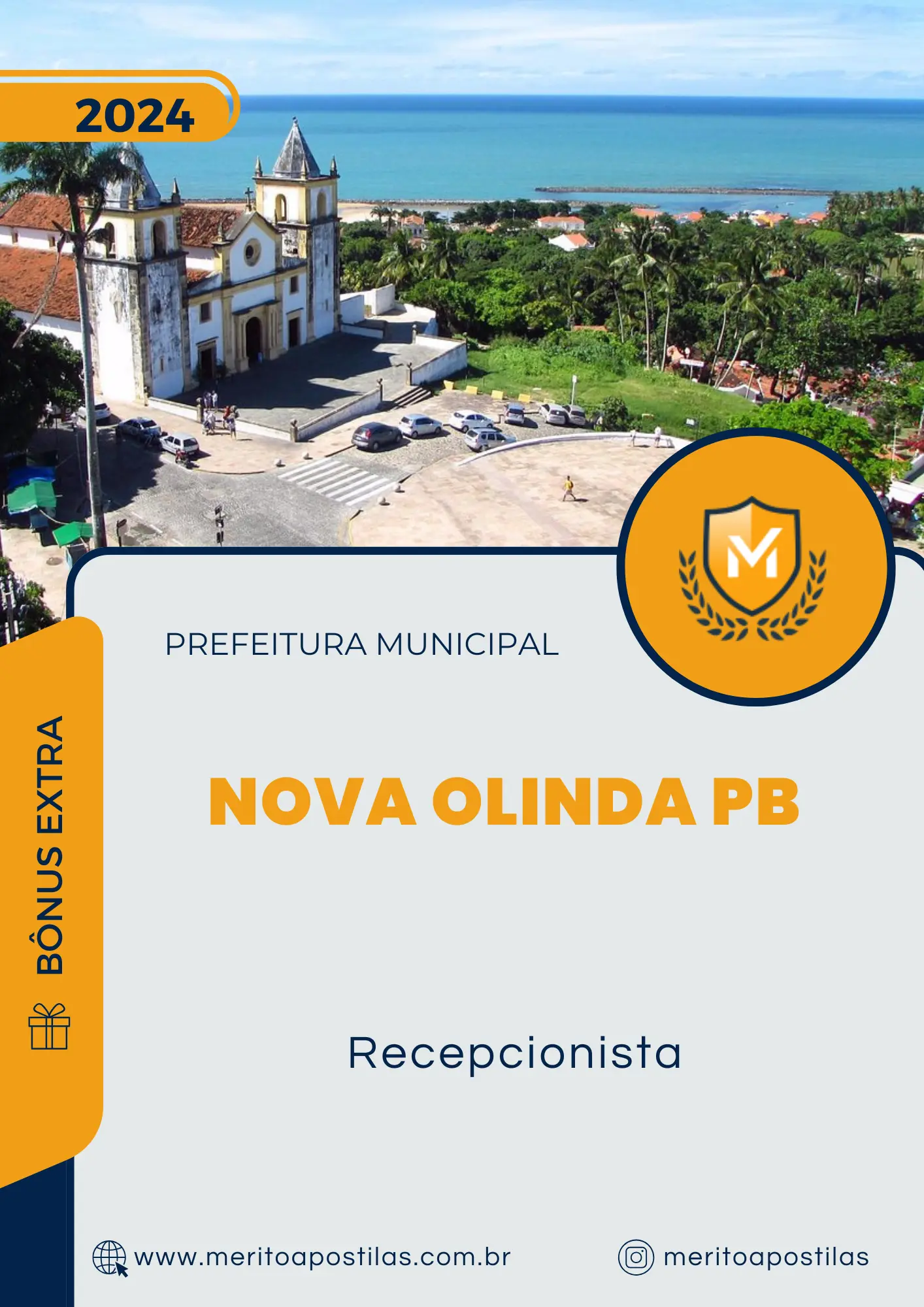 Apostila Recepcionista Prefeitura de Nova Olinda PB 2024