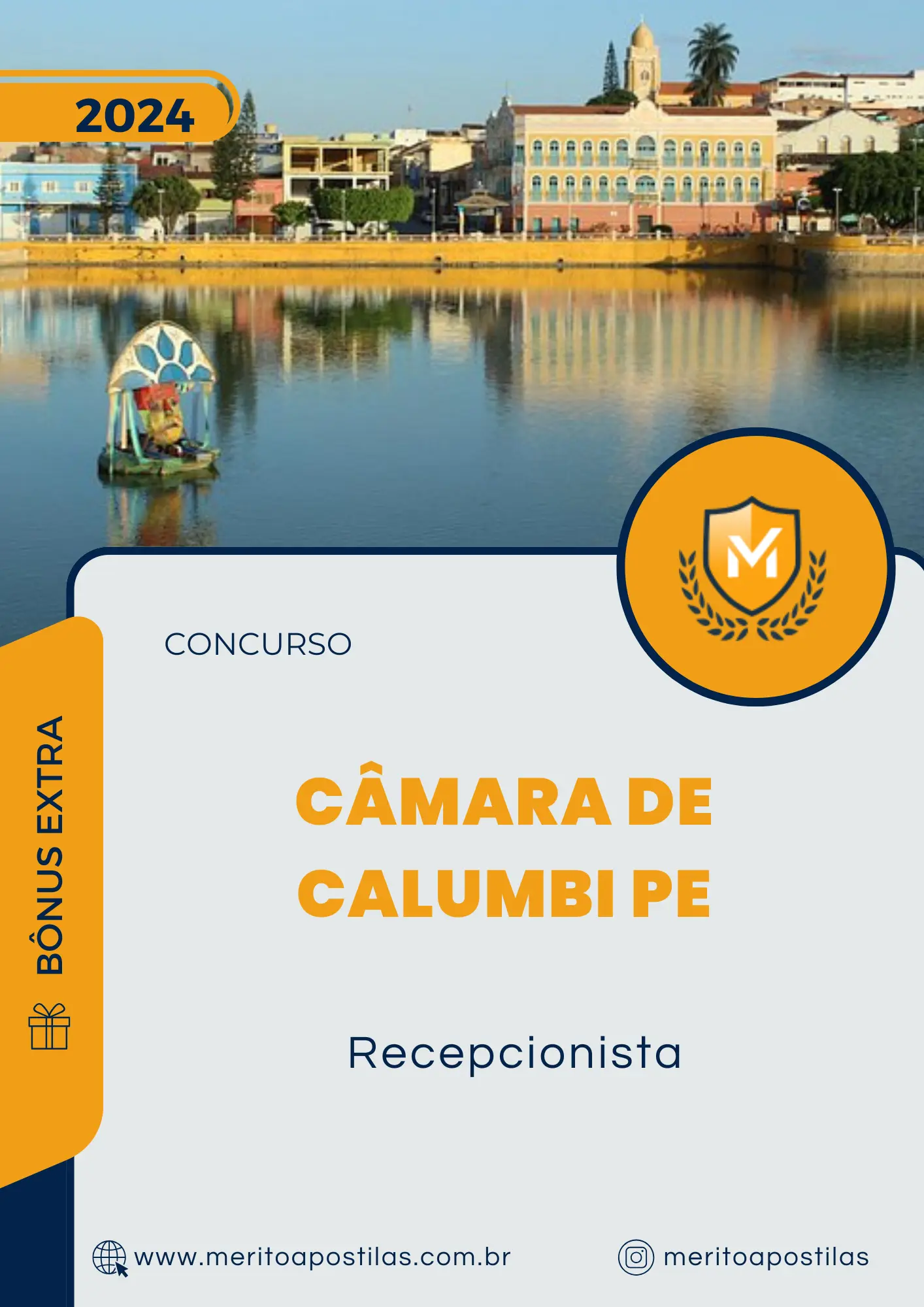 Apostila Recepcionista Câmara de Calumbi PE 2024
