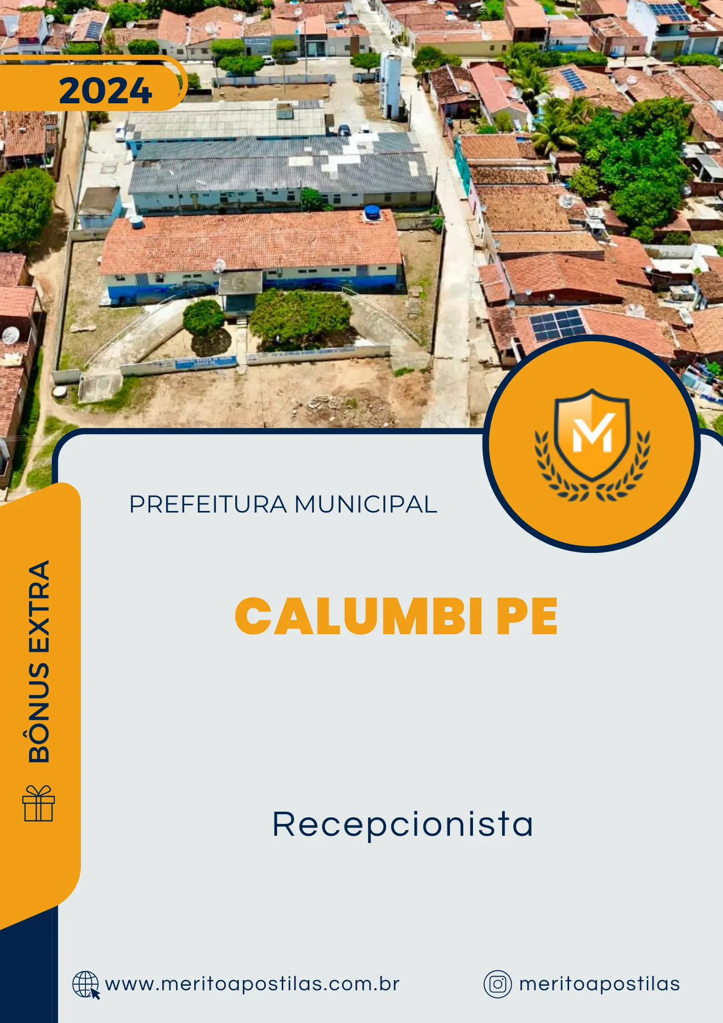 Apostila Recepcionista Prefeitura de Calumbi PE 2024