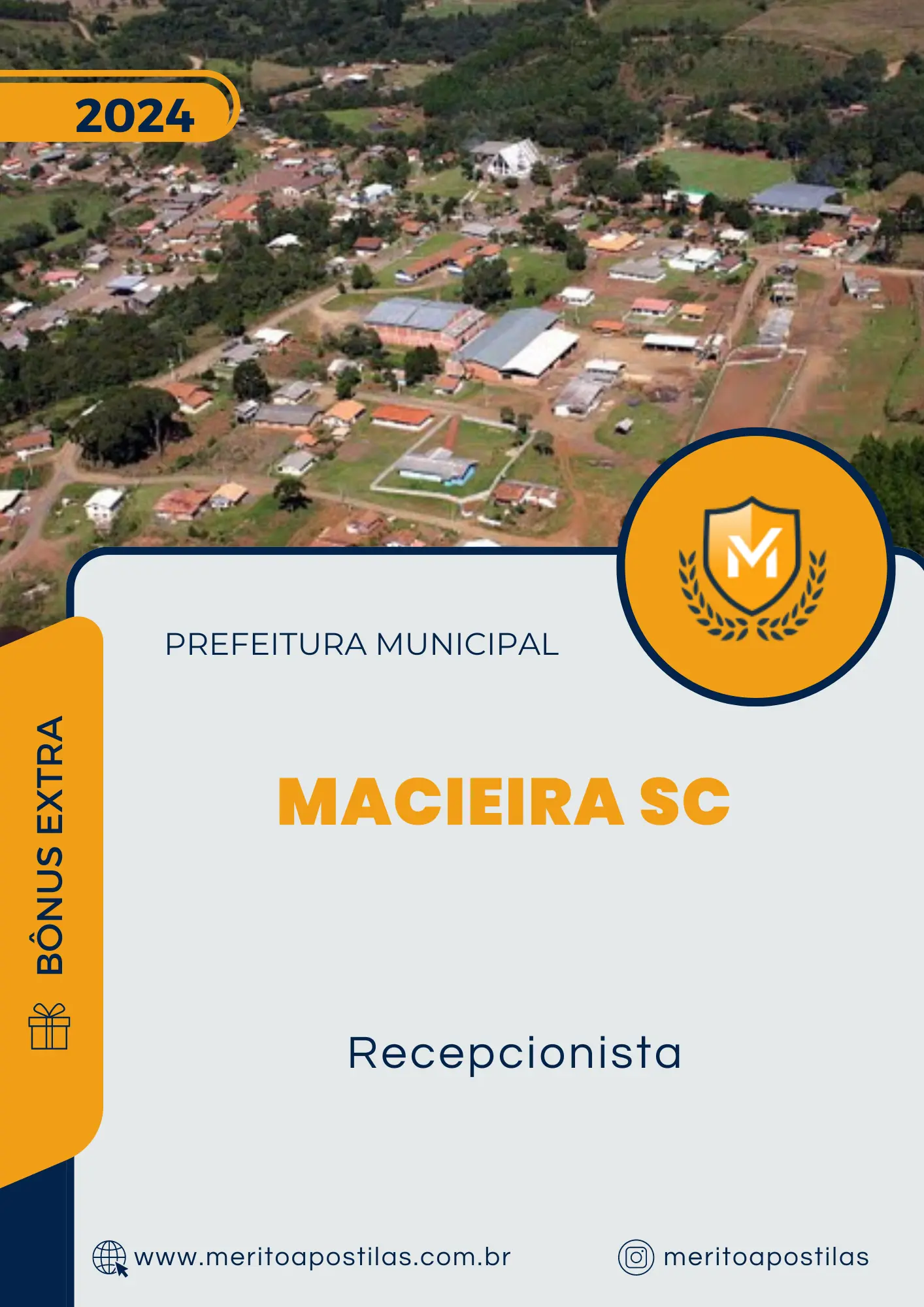 Apostila Recepcionista Prefeitura de Macieira SC 2024