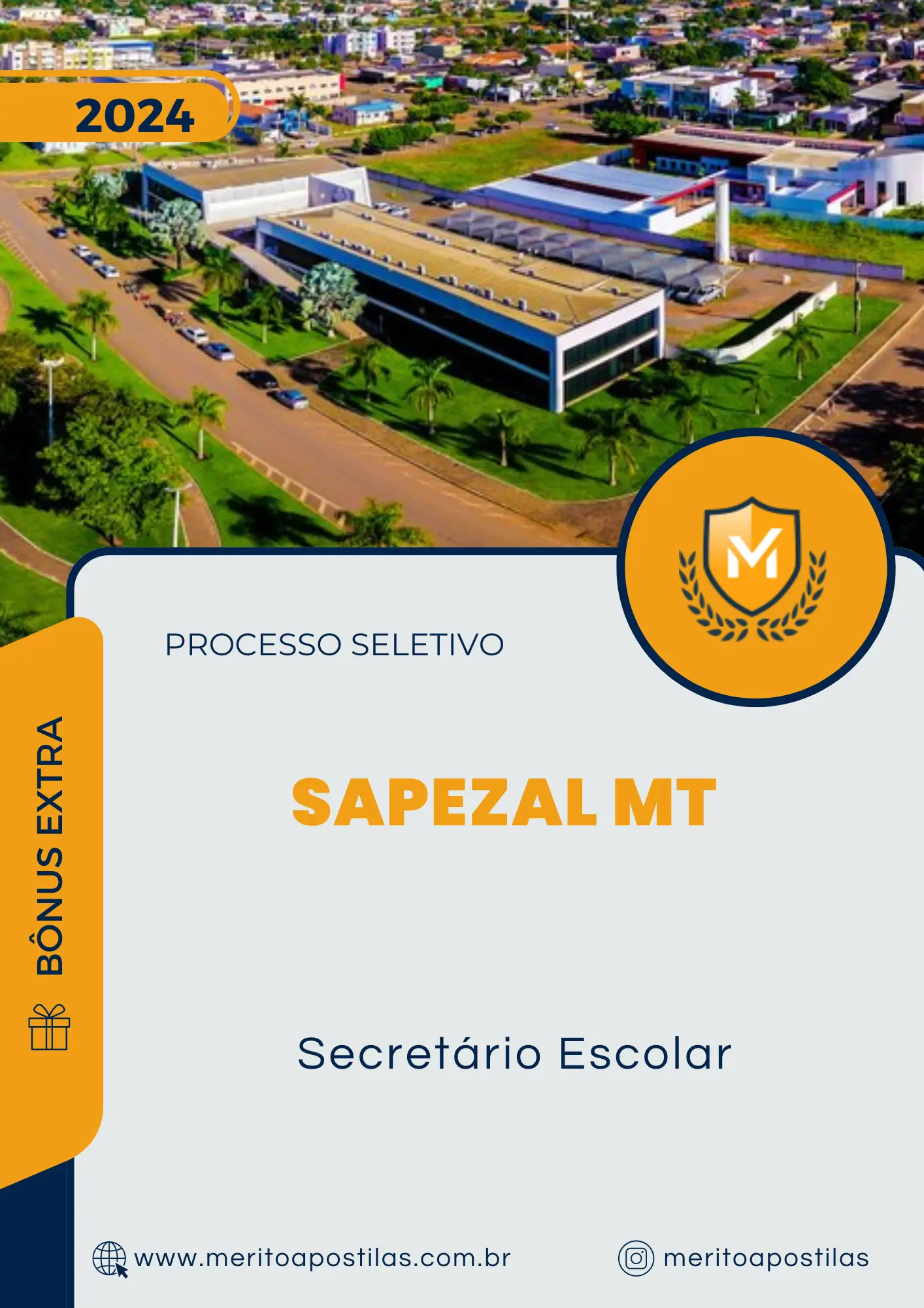 Apostila Secretário Escolar Processo Seletivo de Sapezal MT 2024