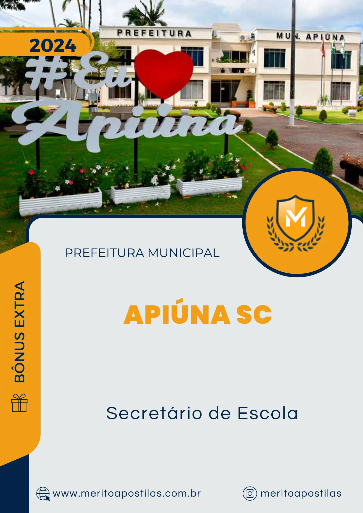 Apostila Secretário de Escola Prefeitura de Apiúna SC 2024