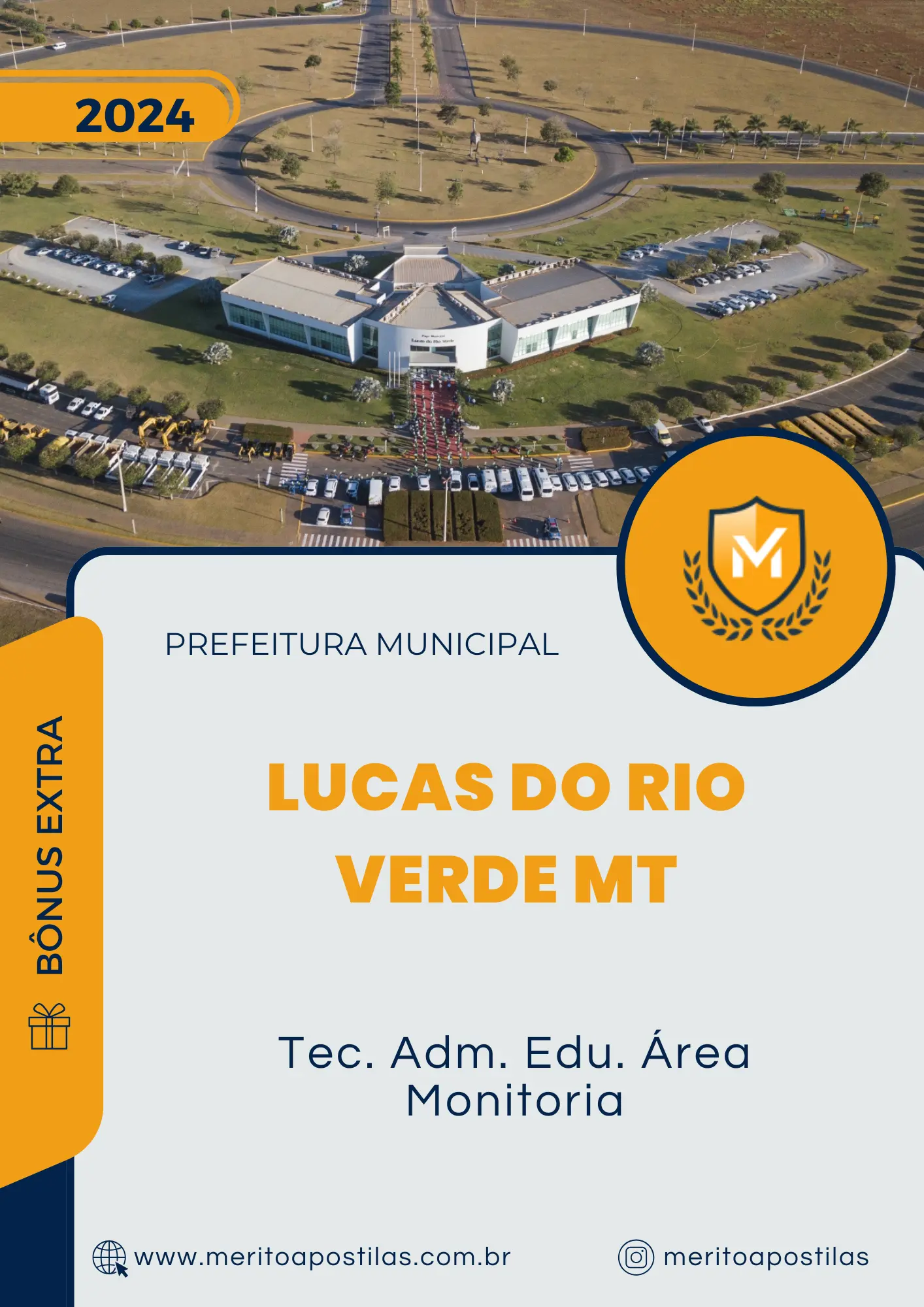 Apostila Tec. Adm. Edu. Área Monitoria Prefeitura de Lucas do Rio Verde MT 2024