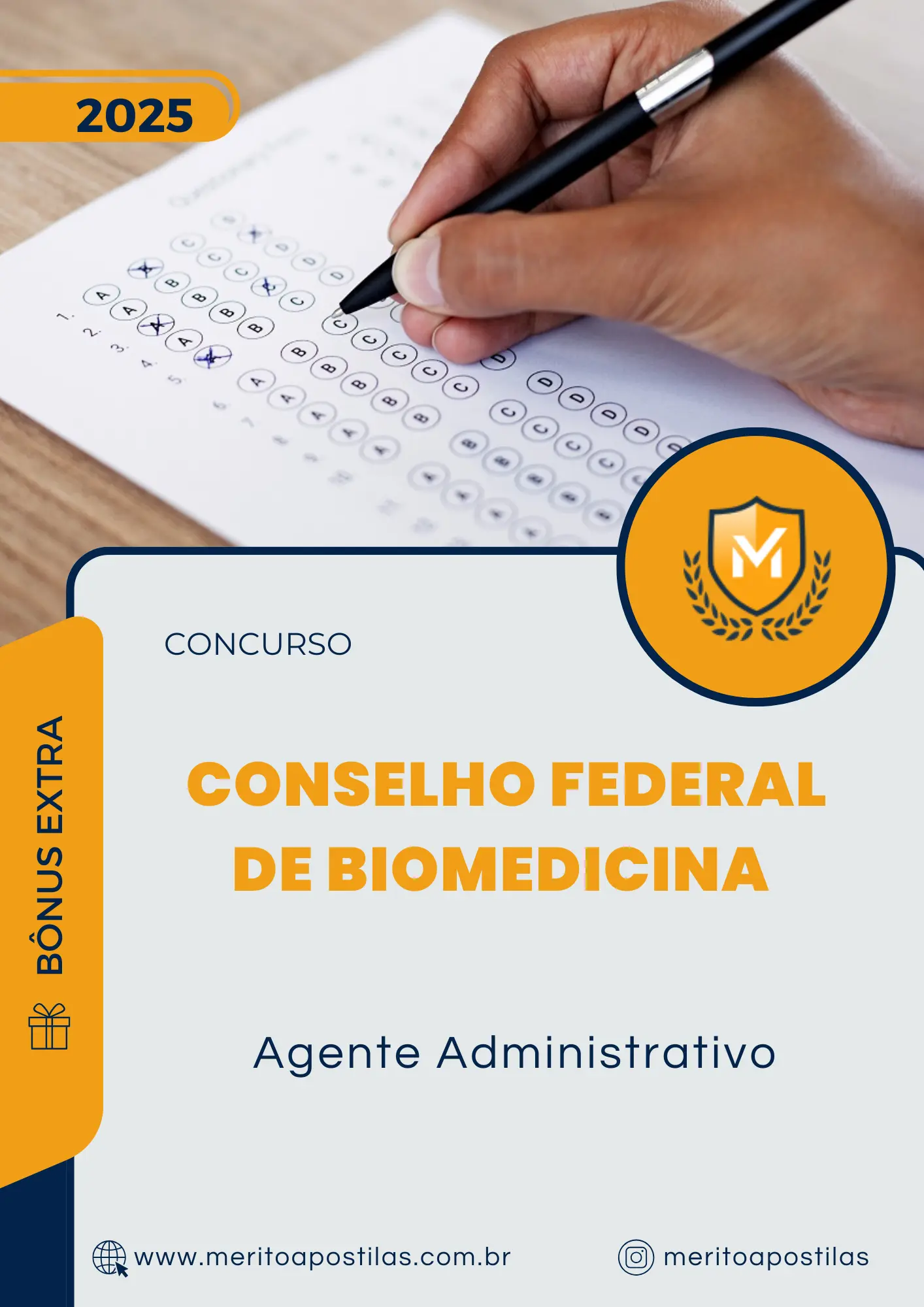 Apostila Agente Administrativo Concurso Conselho Federal de Biomedicina CFBM 2025