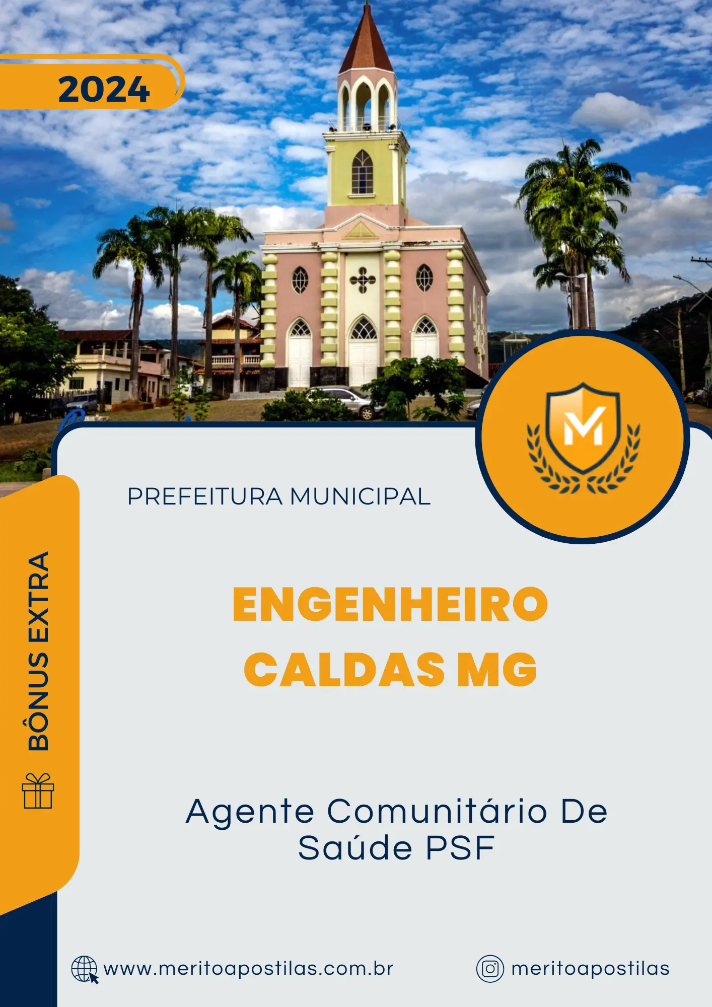 Apostila Agente Comunitário De Saúde PSF Prefeitura de Engenheiro Caldas MG 2024