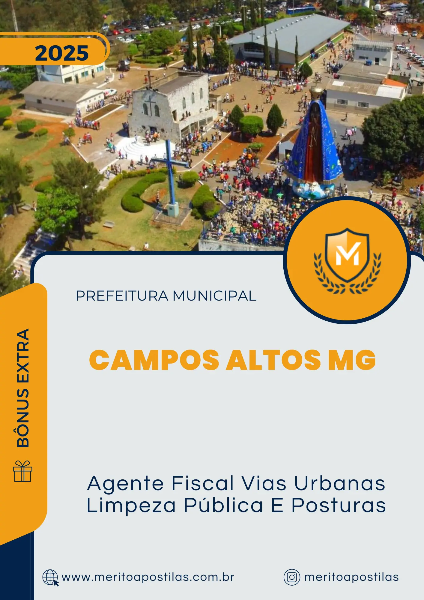 Apostila Agente Fiscal Vias Urbanas Limpeza Pública E Posturas Prefeitura de Campos Altos MG 2025