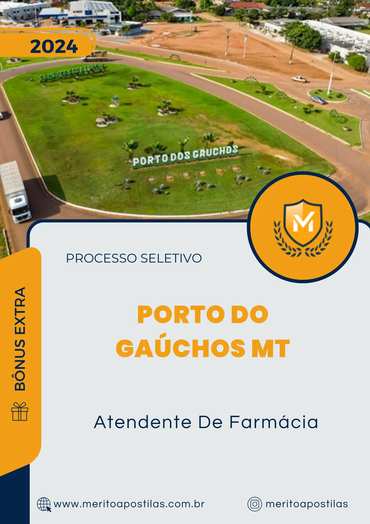 Apostila Atendente De Farmácia Processo Seletivo Porto do Gaúchos MT 2024
