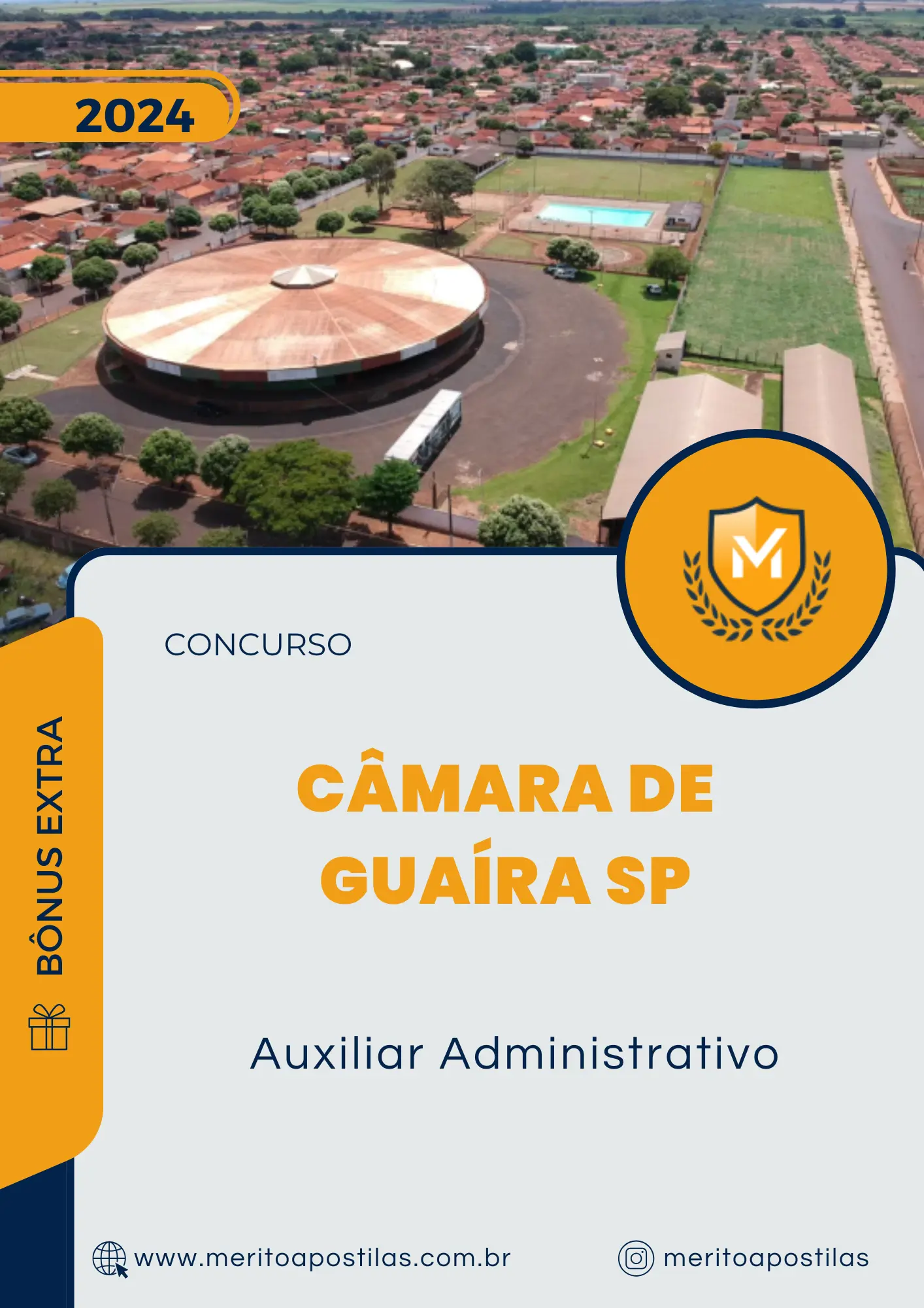 Apostila Auxiliar Administrativo Concurso da Câmara de Guaíra SP 2024