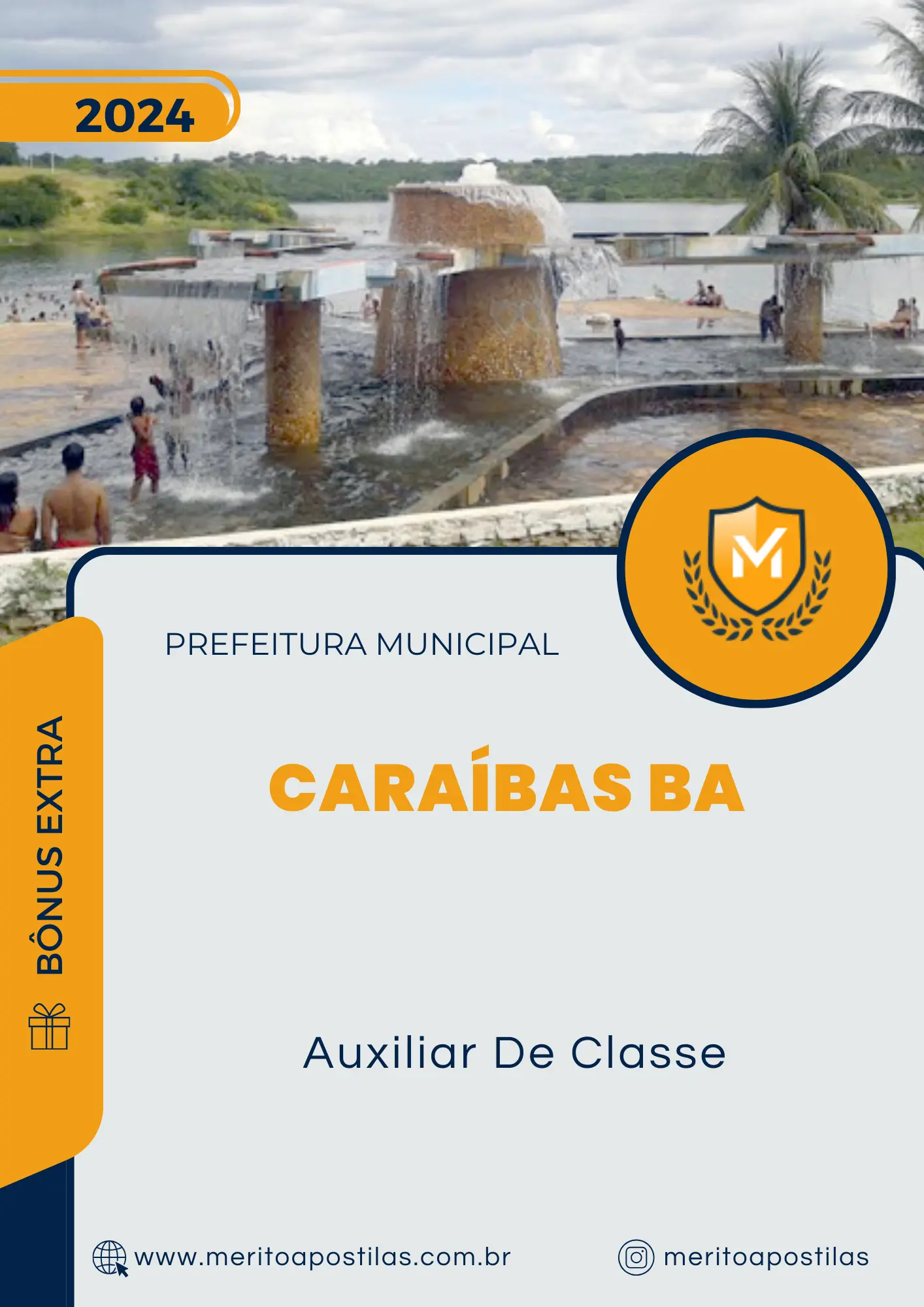 Apostila Auxiliar De Classe Concurso Prefeitura Caraíbas BA 2024