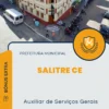 Apostila Auxiliar De Serviços Gerais Prefeitura de Salitre CE 2024