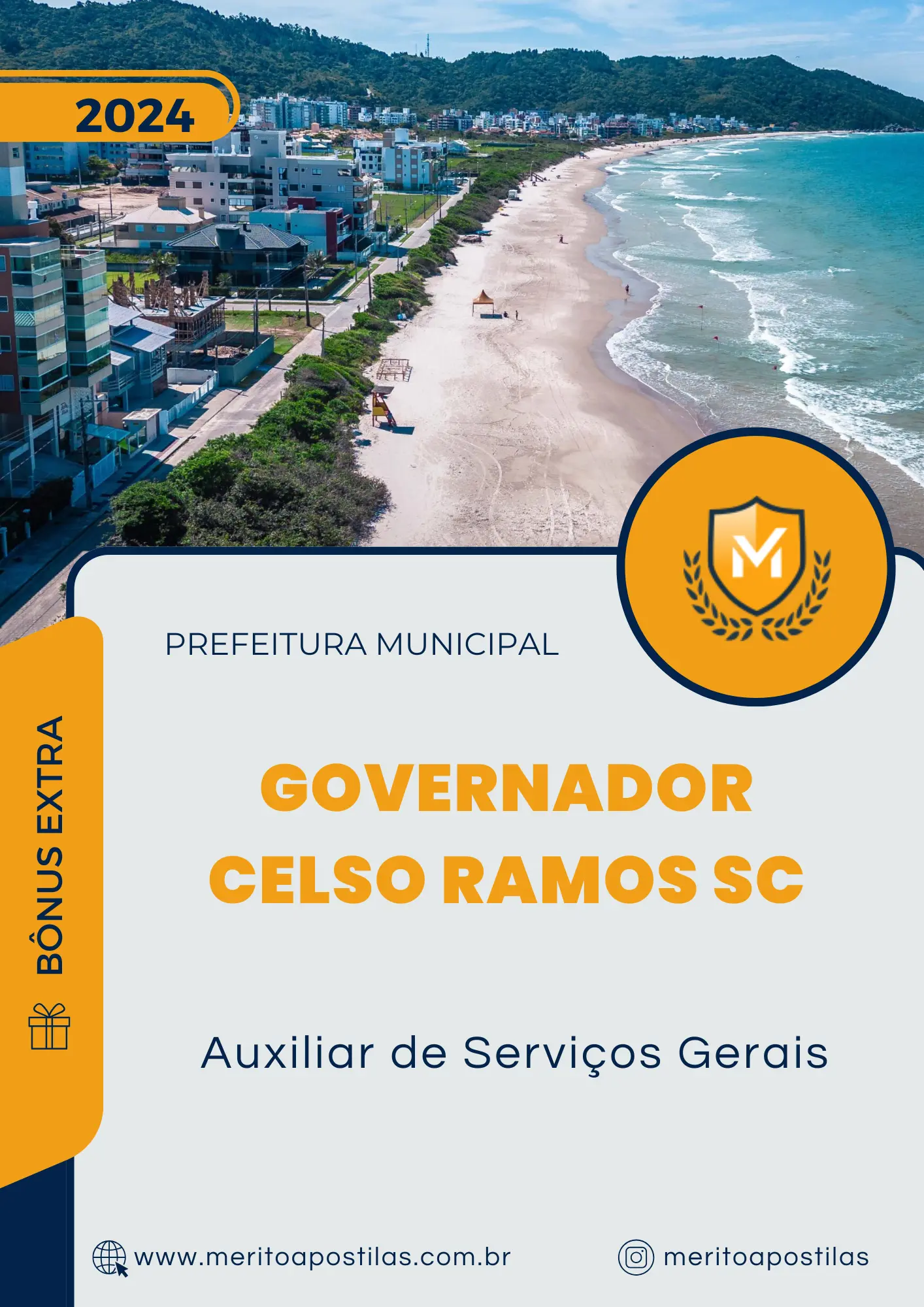 Apostila Auxiliar de Serviços Gerais Prefeitura de Governador Celso Ramos SC 2024
