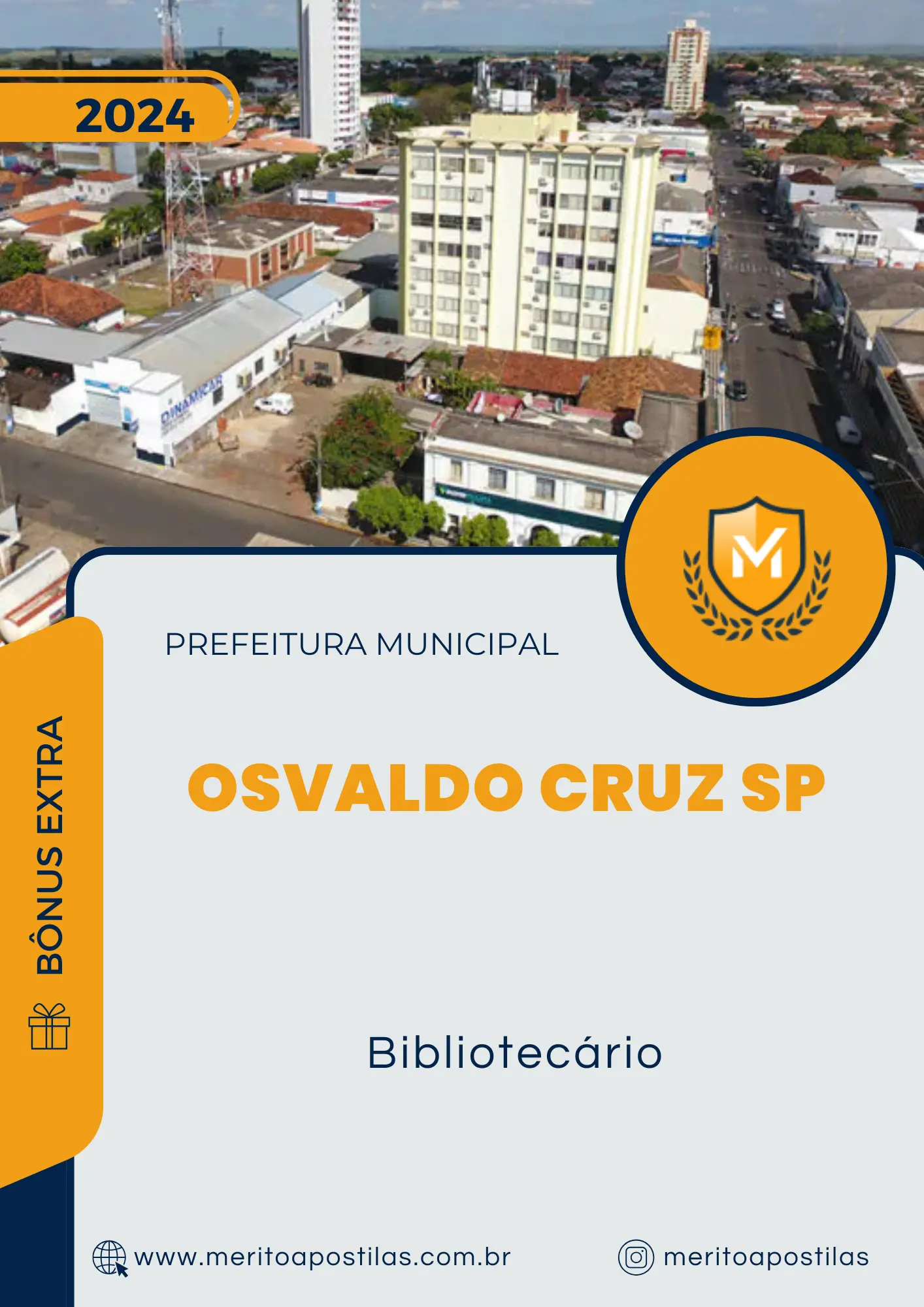 Apostila Bibliotecário Prefeitura de Osvaldo Cruz SP 2024