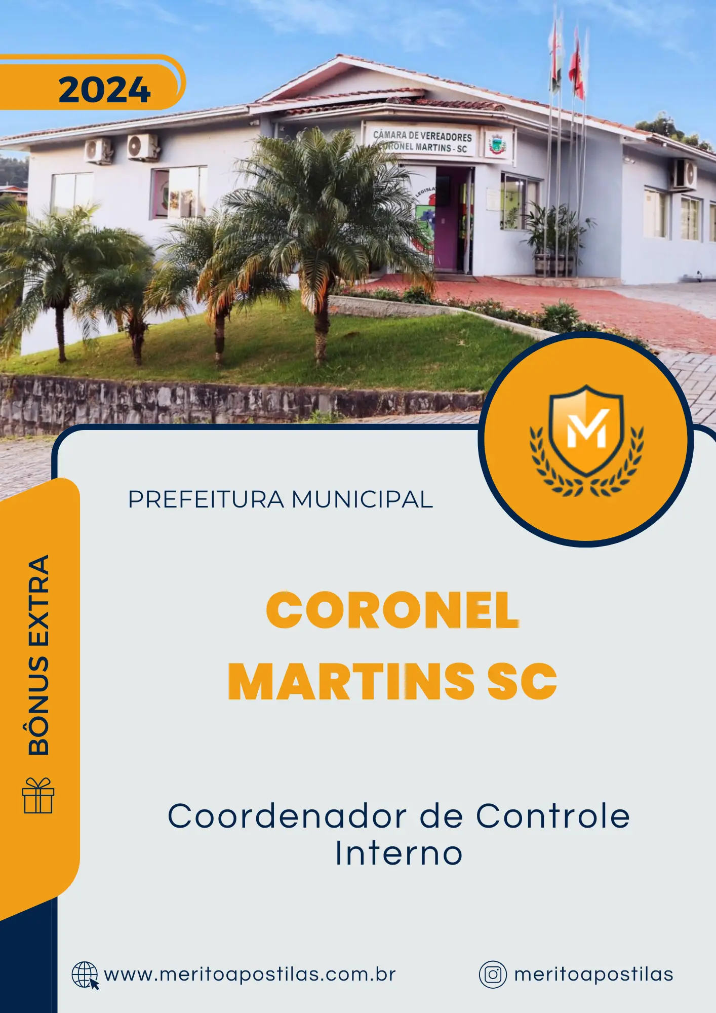 Apostila Coordenador de Controle Interno Prefeitura de Coronel Martins SC 2024